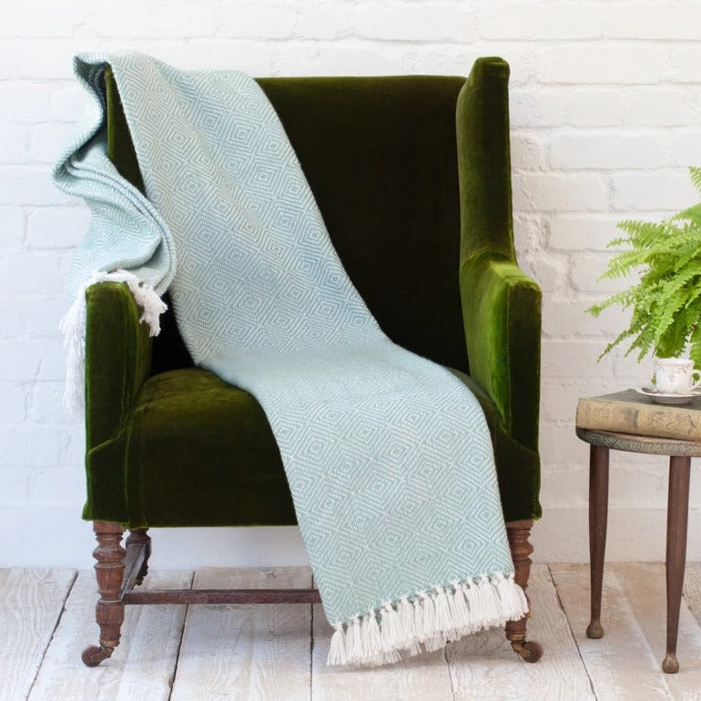 Diamond Teal Blanket